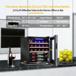 21 Bottle Wine Cooler with Digital Control and UV Protection