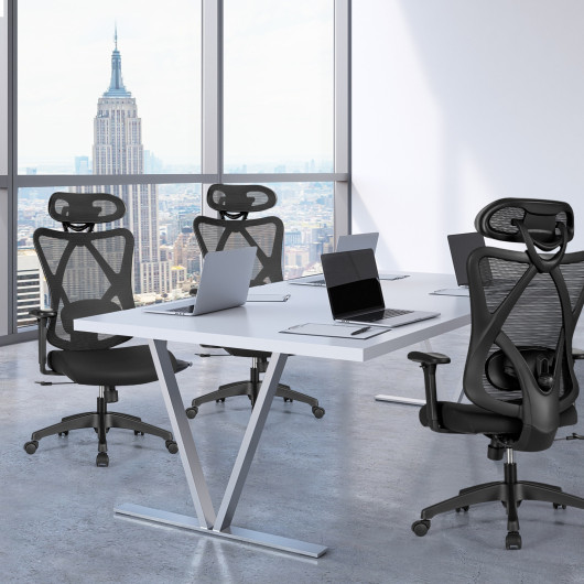 Ergonomic High Back Mesh Office Chair with Adjustable Lumbar Support - Image 2