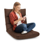 Adjustable 14-Position Floor Gaming Sofa Chair with Ergonomic Backrest