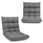 Adjustable 14-Position Floor Gaming Sofa Chair with Ergonomic Backrest