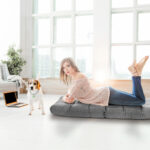 Adjustable 14-Position Floor Gaming Sofa Chair with Ergonomic Backrest