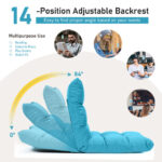Adjustable 14-Position Floor Gaming Sofa Chair with Ergonomic Backrest