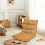 Adjustable 14-Position Floor Gaming Sofa Chair with Ergonomic Backrest
