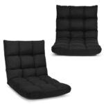 Adjustable 14-Position Floor Gaming Sofa Chair with Ergonomic Backrest