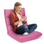 Adjustable 14-Position Floor Gaming Sofa Chair with Ergonomic Backrest