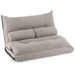 Adjustable 3-in-1 Floor Sofa Bed with Lumbar Pillows