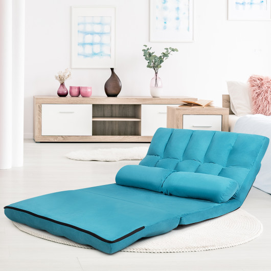Adjustable 6-Position Foldable Floor Sofa with Washable Cover - Image 15