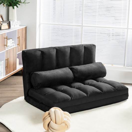 Adjustable 6-Position Foldable Floor Sofa with Washable Cover - Image 22