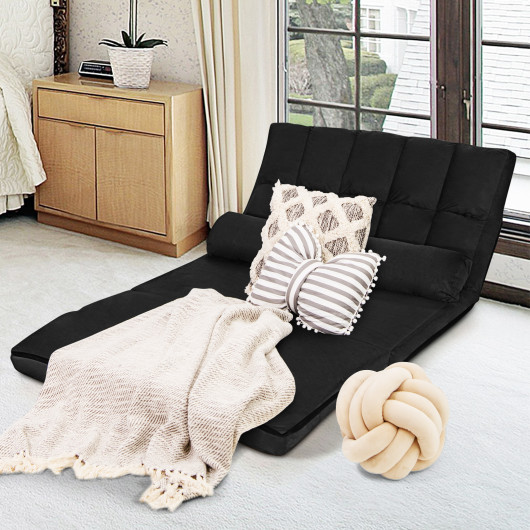 Adjustable 6-Position Foldable Floor Sofa with Washable Cover - Image 23