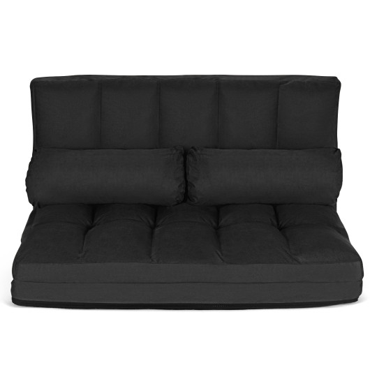 Adjustable 6-Position Foldable Floor Sofa with Washable Cover - Image 25