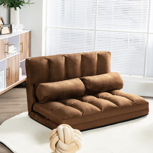 Adjustable 6-Position Foldable Floor Sofa with Washable Cover - Image 29