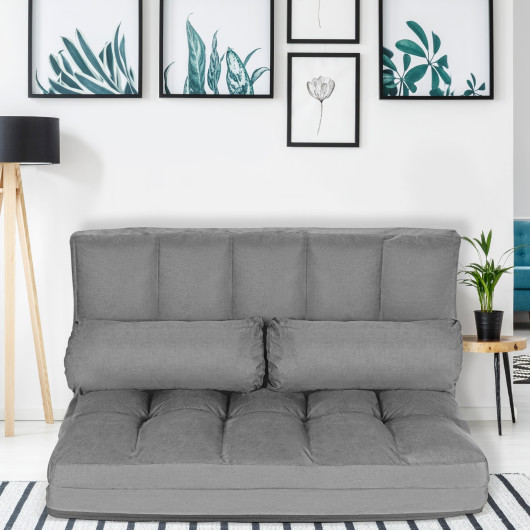 Adjustable 6-Position Foldable Floor Sofa with Washable Cover - Image 9