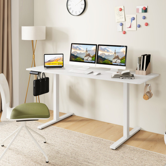 Adjustable Electric Standing Desk with Memory Settings and Hooks - Image 15