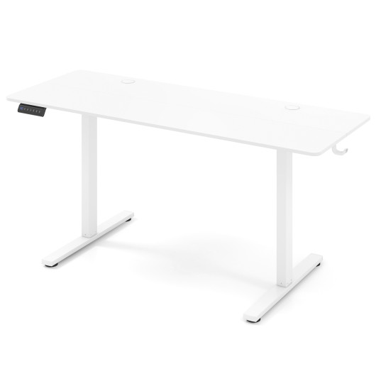 Adjustable Electric Standing Desk with Memory Settings and Hooks - Image 17