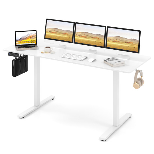 Adjustable Electric Standing Desk with Memory Settings and Hooks - Image 18