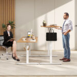Adjustable Electric Standing Desk with Memory Settings and Hooks