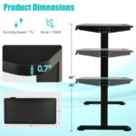 Adjustable Electric Standing Desk with Memory and Spacious Tabletop