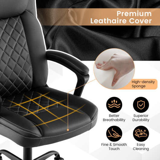 Ergonomic High Back Office Chair with Adjustable Height and Rocking