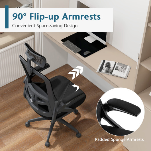 Ergonomic Office Chair with Adjustable Lumbar Support and Headrest