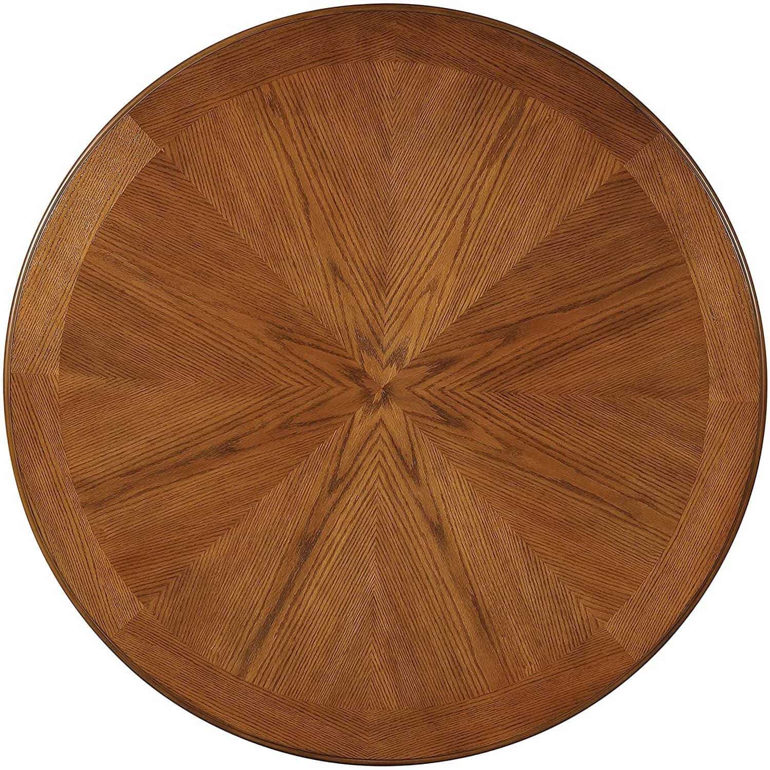 Modern Walnut 48-Inch Round Dining Table with Storage Shelf
