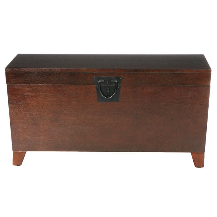 Lift Top Coffee Table Trunk with Storage in Espresso Finish