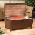 Lift Top Coffee Table Trunk with Storage in Espresso Finish