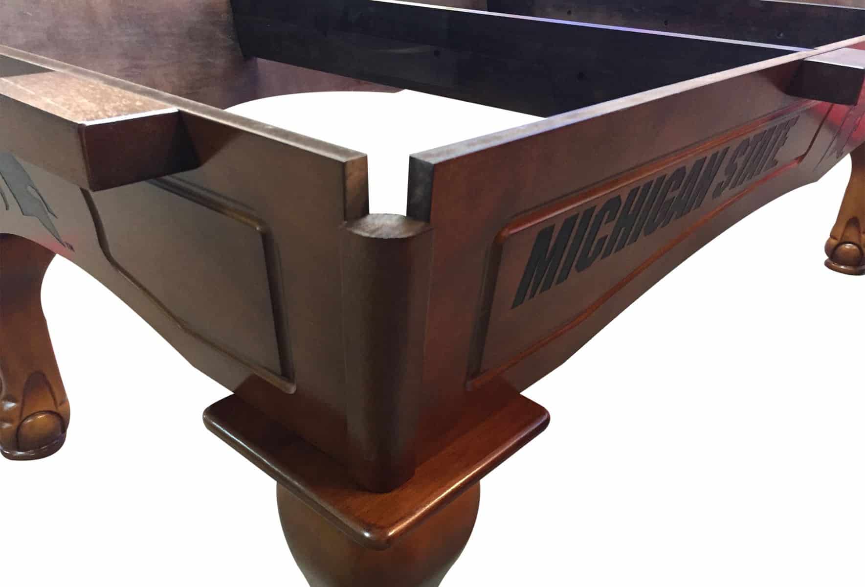 University of Alabama - Birmingham Pool Table with Navajo Finish and Tapered Leg - Image 4