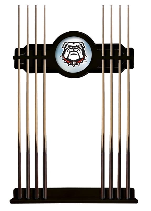 University of Georgia (Bulldog) Black Logo Cue Rack