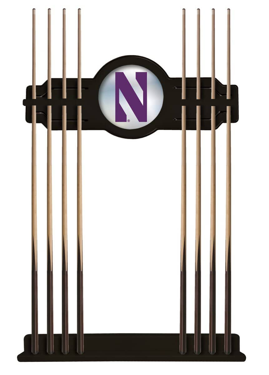 Northwestern University Black Logo Cue Rack