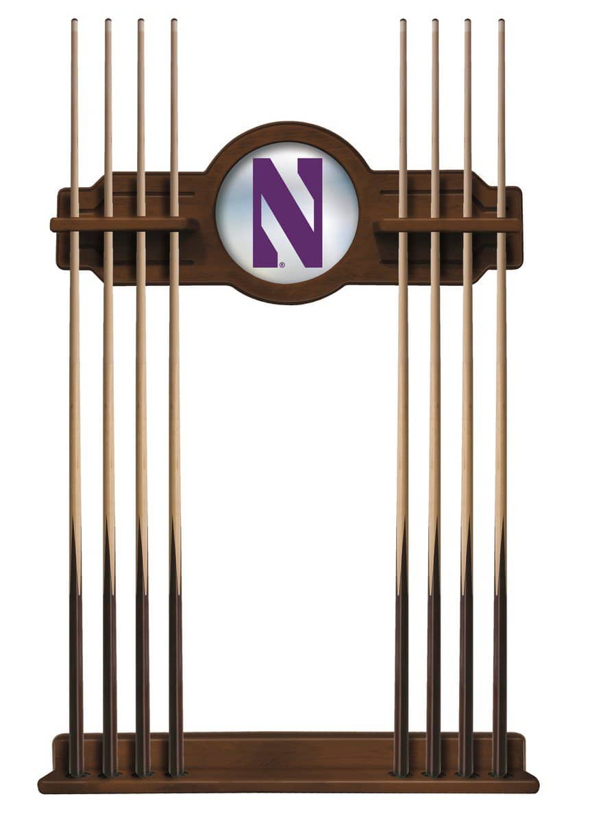 Northwestern University Chardonnay Logo Cue Rack