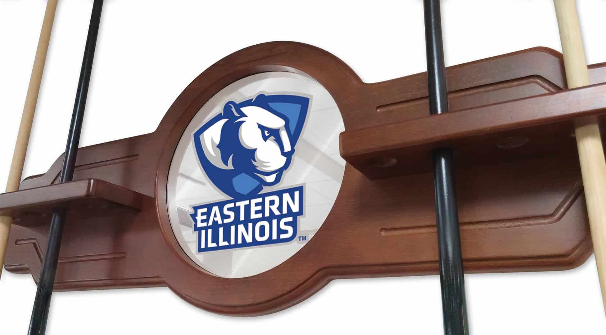 Eastern Illinois University Chardonnay Logo Cue Rack