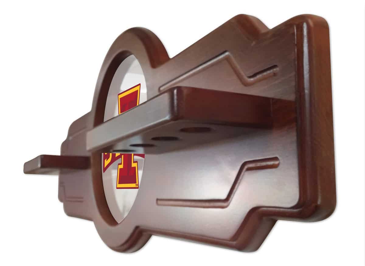 Iowa State University Black Logo Cue Rack