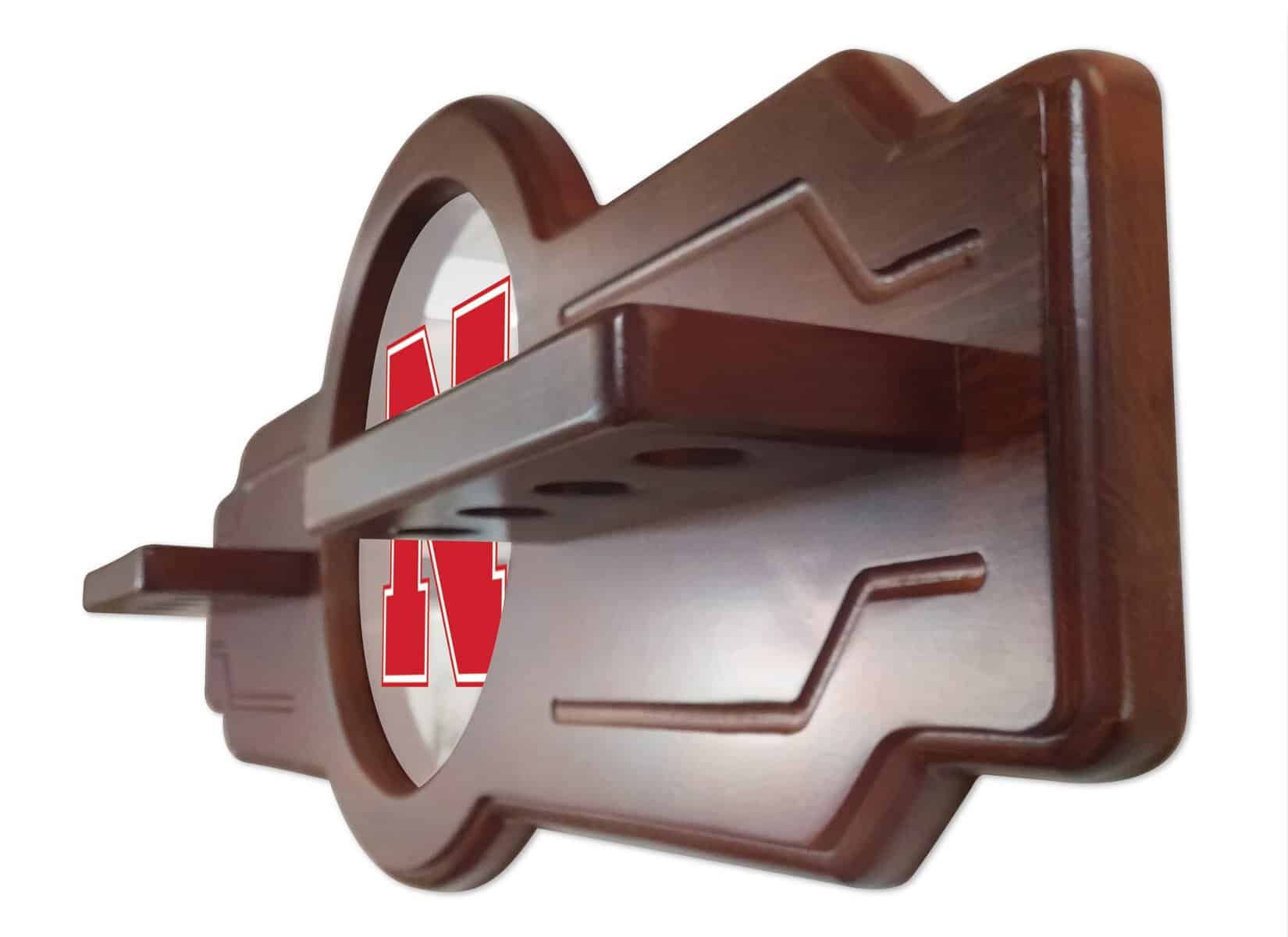 University of Nebraska Black Logo Cue Rack