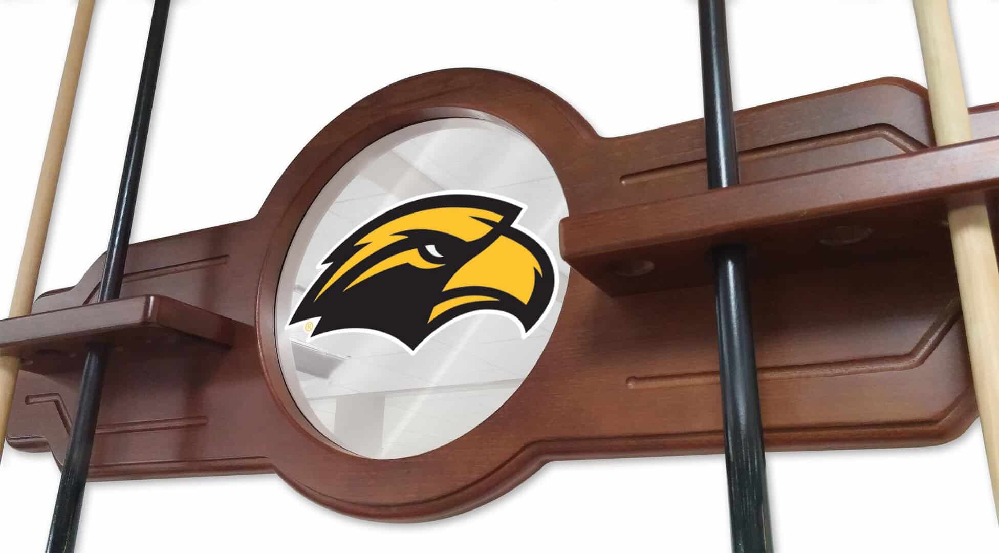University of Southern Mississippi English Tudor Logo Cue Rack