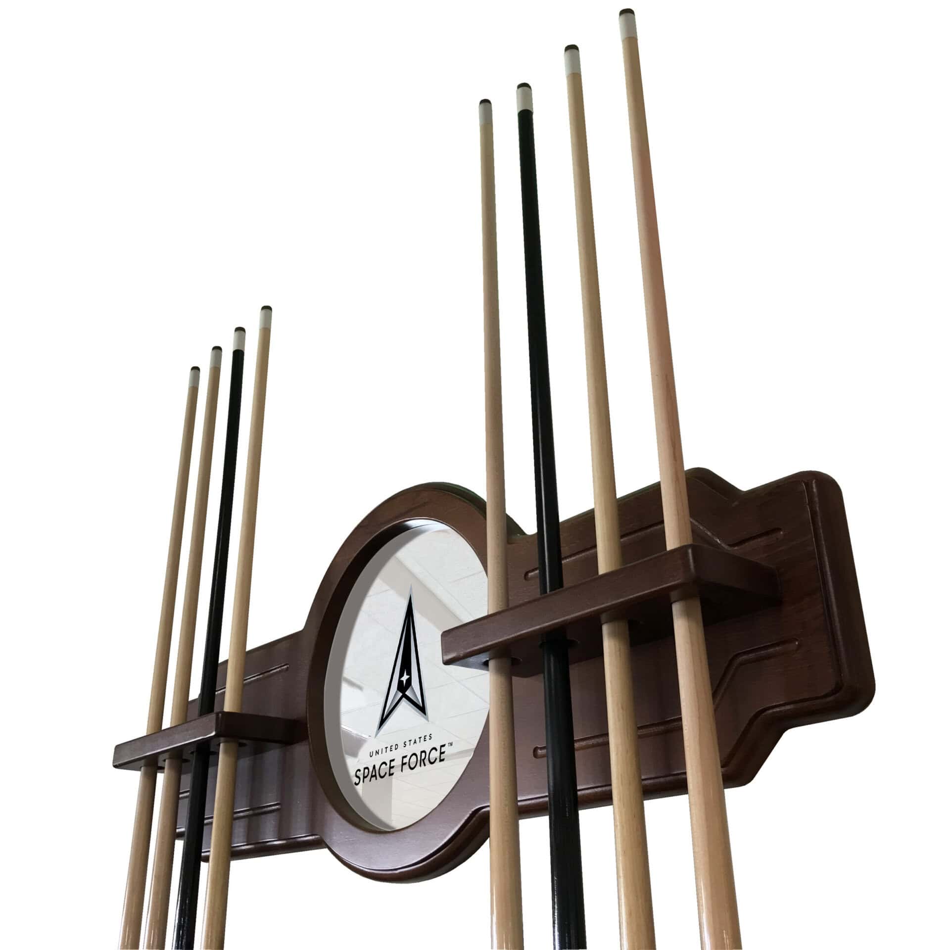 United States Space Force English Tudor Logo Cue Rack