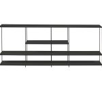 ETTA Large Black Metal Buffet with Powder Coated Steel Frame
