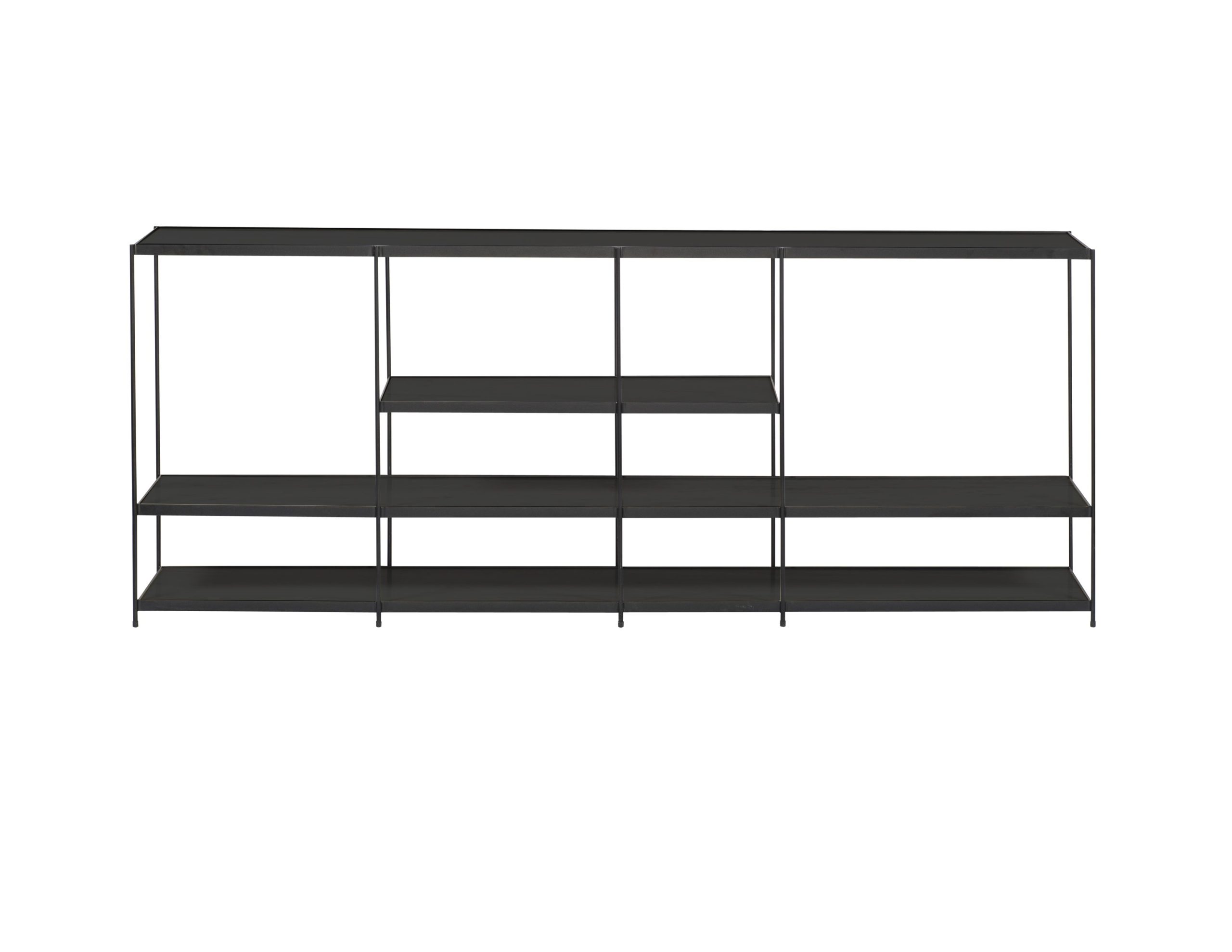 ETTA Large Black Metal Buffet with Powder Coated Steel Frame - Image 2