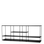 ETTA Large Black Metal Buffet with Powder Coated Steel Frame