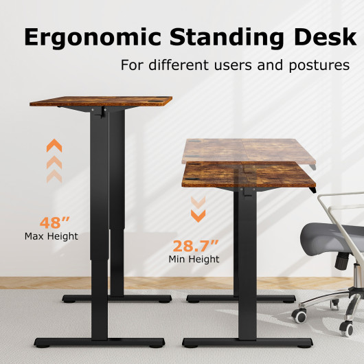 Adjustable Electric Standing Desk with Memory Settings and Cable Management