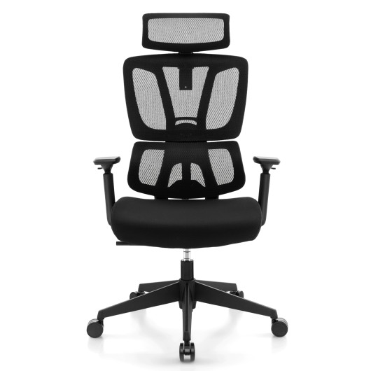 Adjustable Ergonomic Office Chair with Lumbar Support and Headrest - Image 3