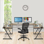L-Shaped Corner Desk with Spacious Workspace and Sturdy Frame