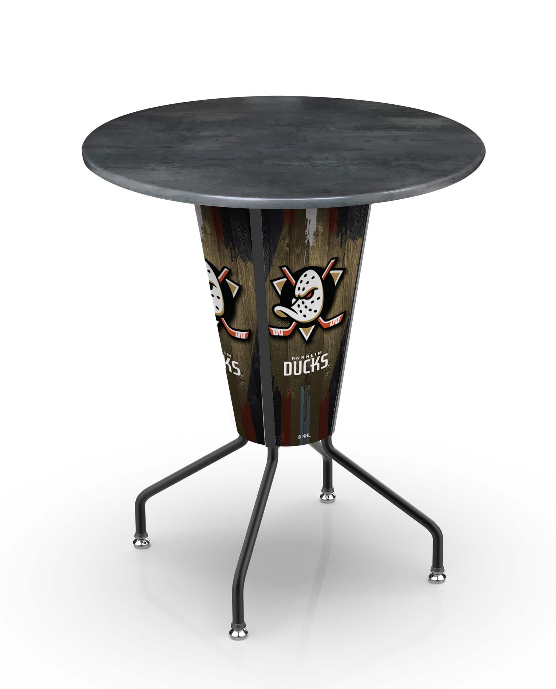 Anaheim Ducks 42-Inch Tall Outdoor Lighted Pub Table w/ 36-Inch Top