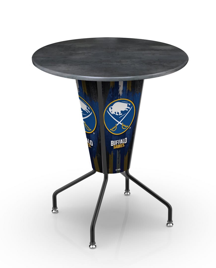 Buffalo Sabres 42-Inch Tall Outdoor Lighted Pub Table w/ 36-Inch Top