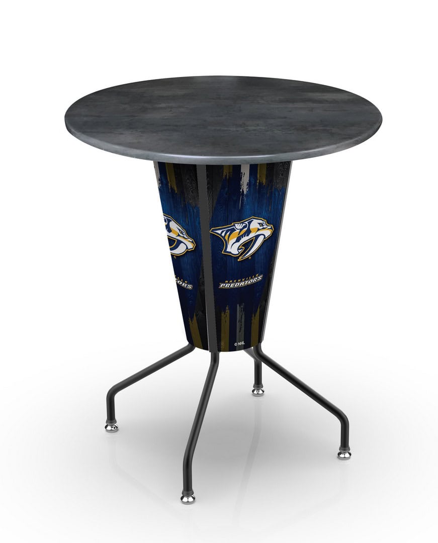 Nashville Predators 42-Inch Tall Outdoor Lighted Pub Table w/ 36-Inch Top