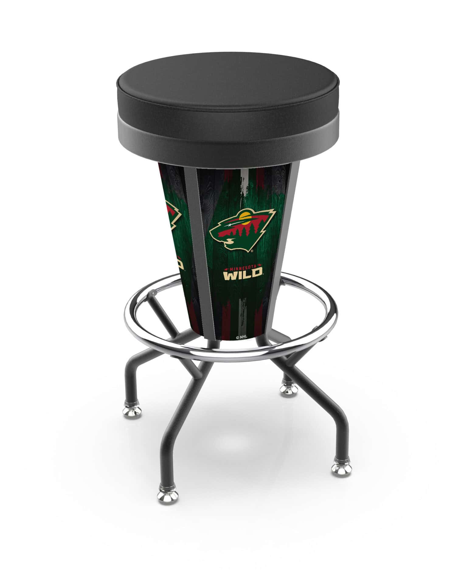 Minnesota Wild 30-Inch Lighted Bar Stool