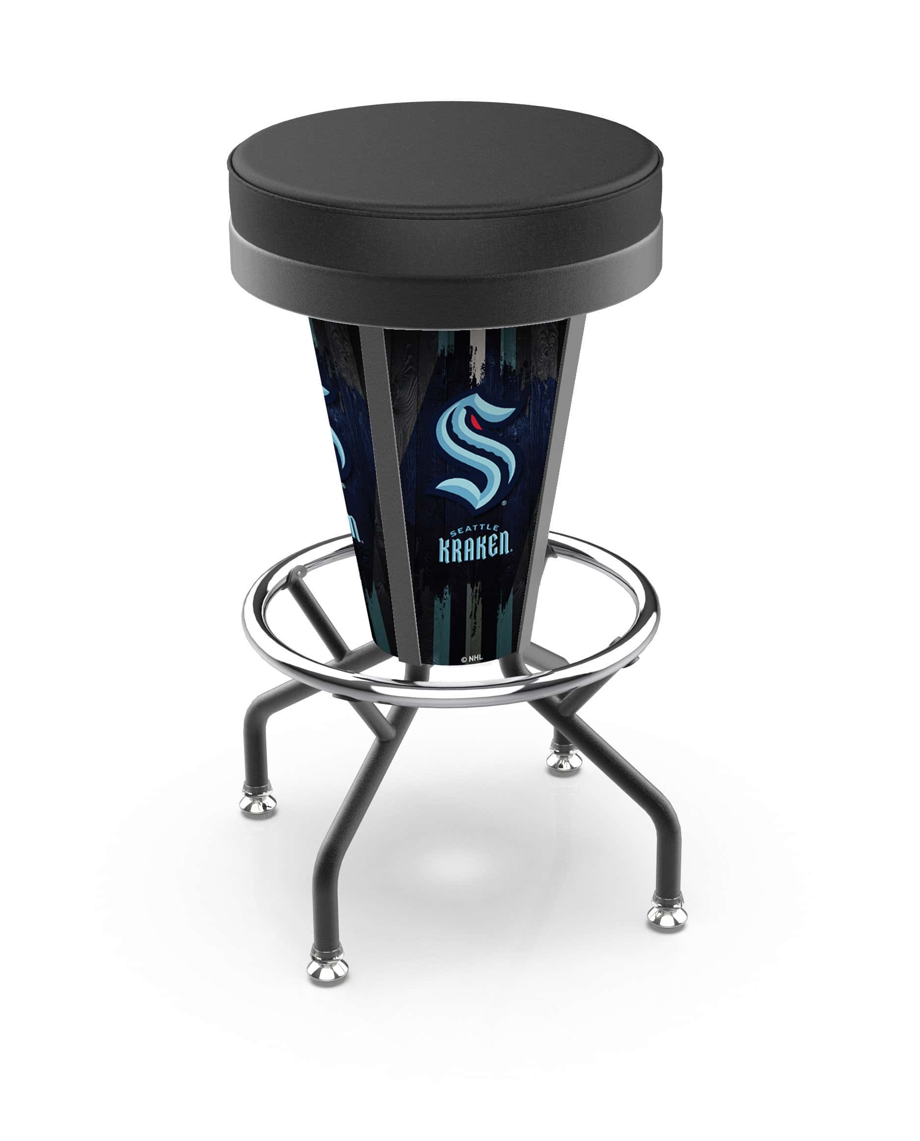Seattle Kraken 30-Inch Lighted Bar Stool