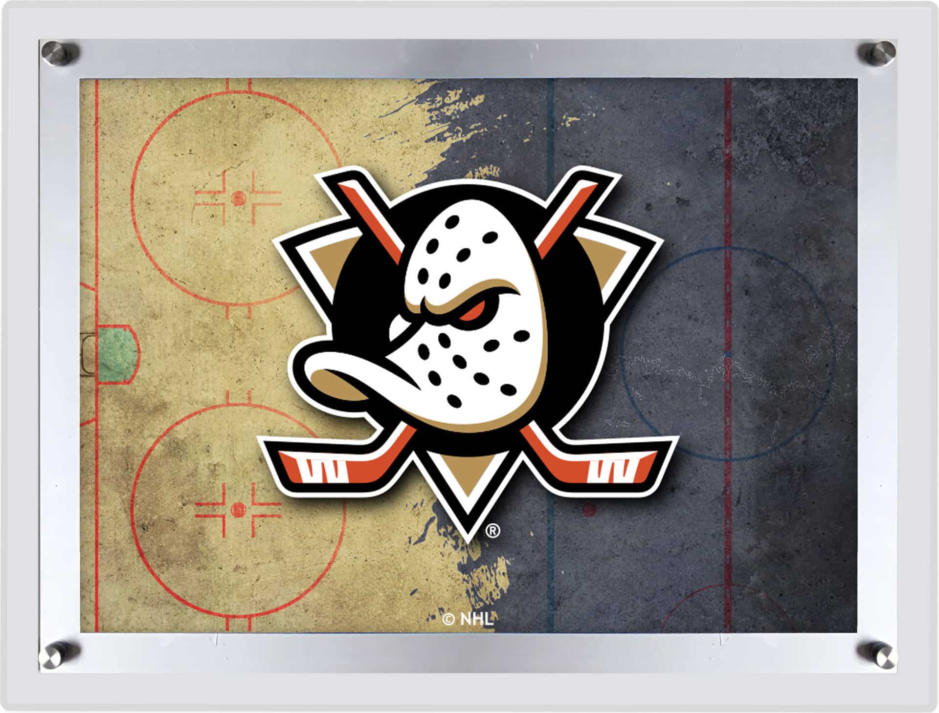 Anaheim Ducks A4 Backlit LED Sign