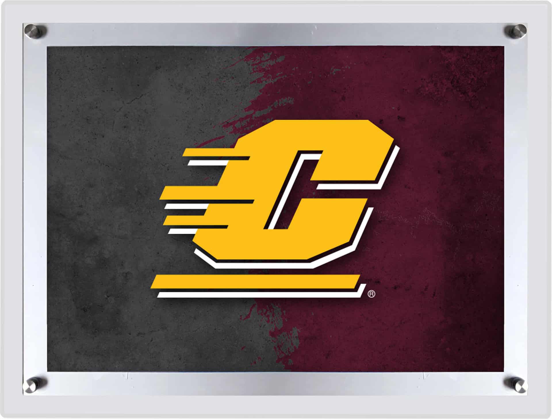 Central Michigan University A3 Backlit LED Sign