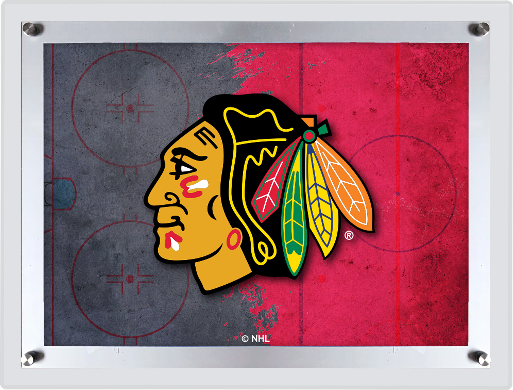 Chicago Blackhawks A3 Backlit LED Sign
