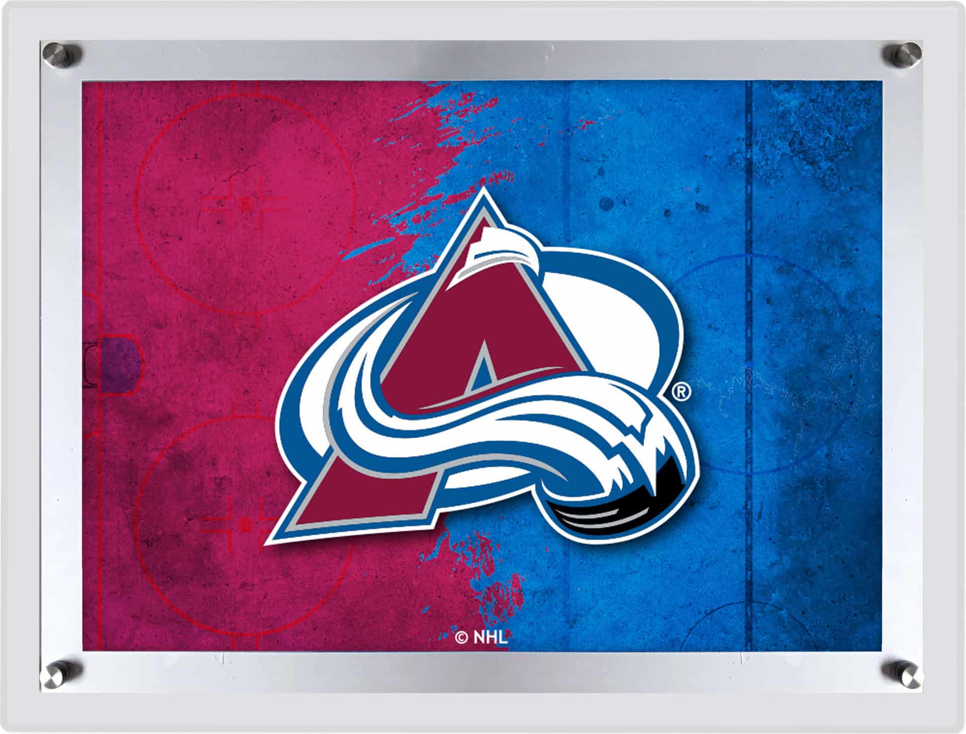 Colorado Avalanche A3 Backlit LED Sign